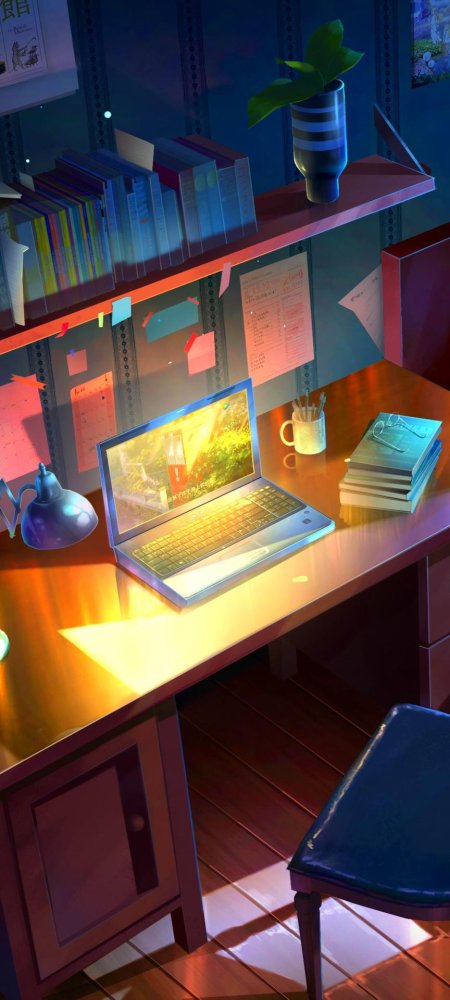 Аниме фон комната