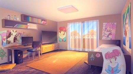 Фоны для визуальных новелл комната