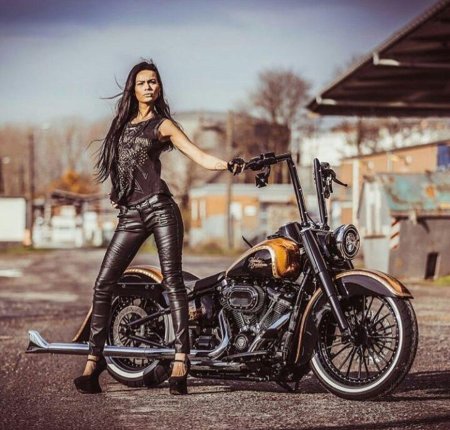 Байкерши харли дэвидсон
