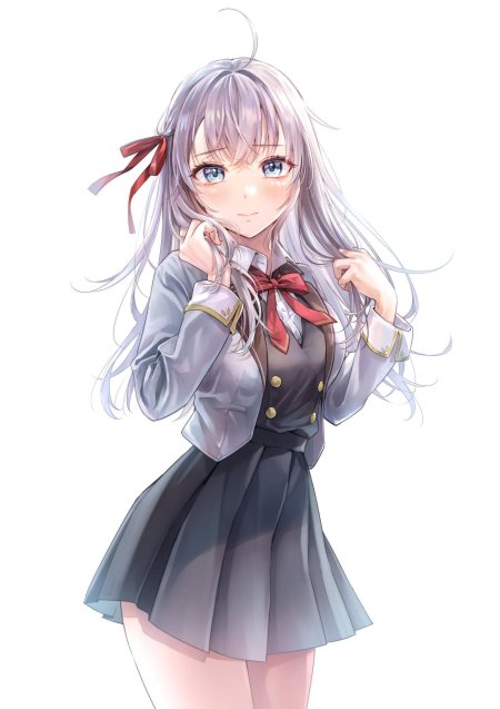 Красивая аниме девушка