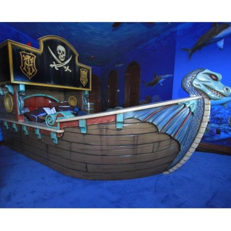 Кровать пиратский корабль