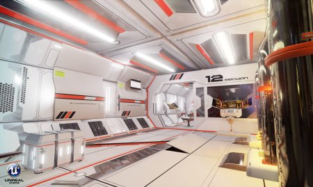 Станция космонавты футуризм интерьер