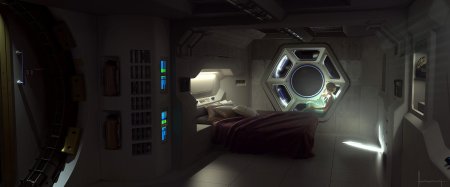 Комната в стиле космического корабля