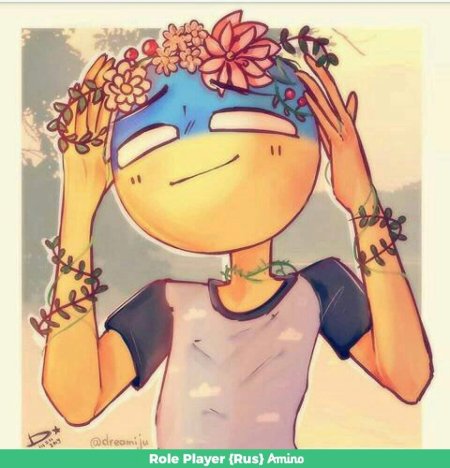 Украина в виде человека