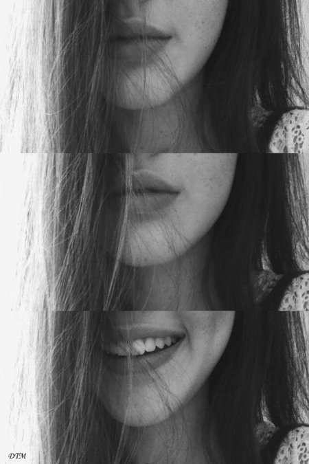 Красивые девушки на пол лица