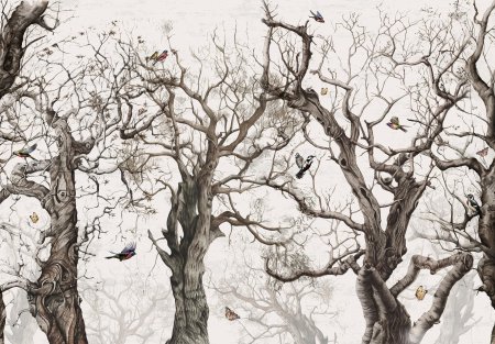 Фреска деревья