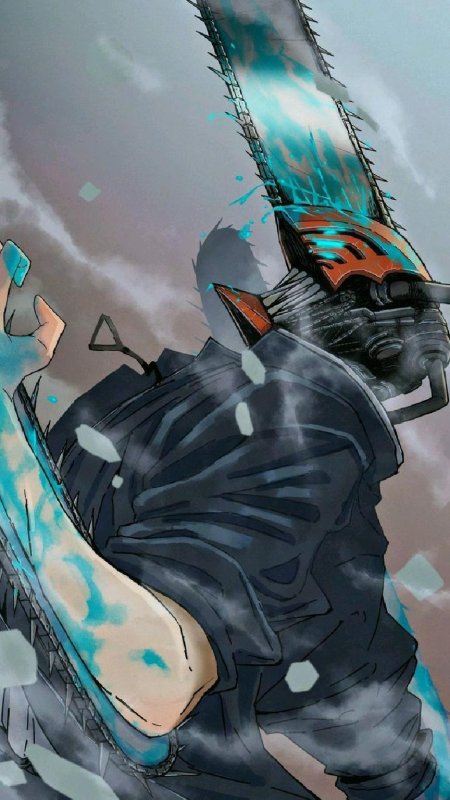 Человек бензопила арт