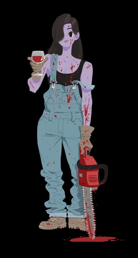 Девушка зомби арт