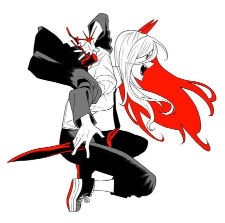 Человек бензопила пауэр стикеры