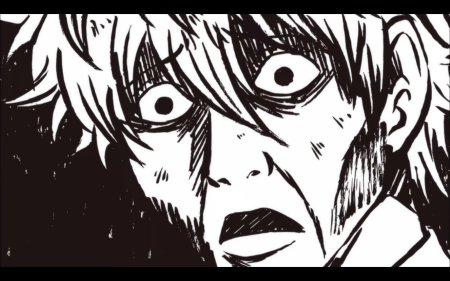 Лицо гинтама манга