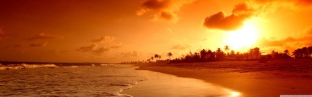 Пляж и закат