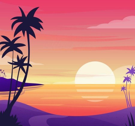 Закат вектор