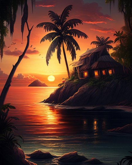 Закат в раю