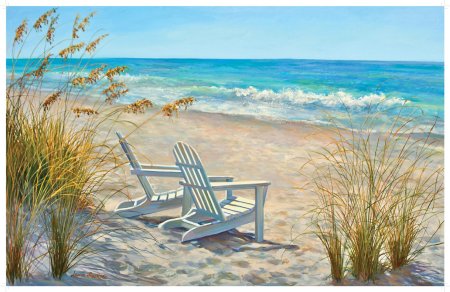 Песчаный пляж живопись