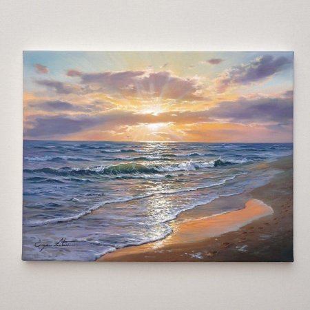 Картины маслом море