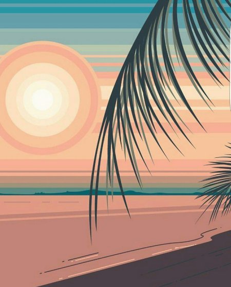 Пляж иллюстрация