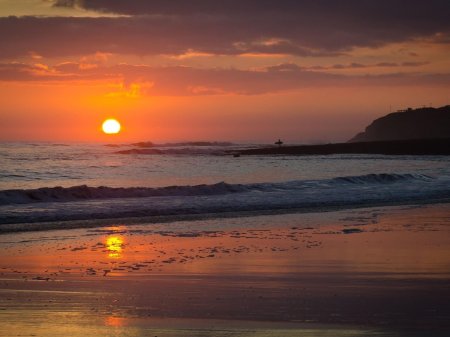 Закат на море