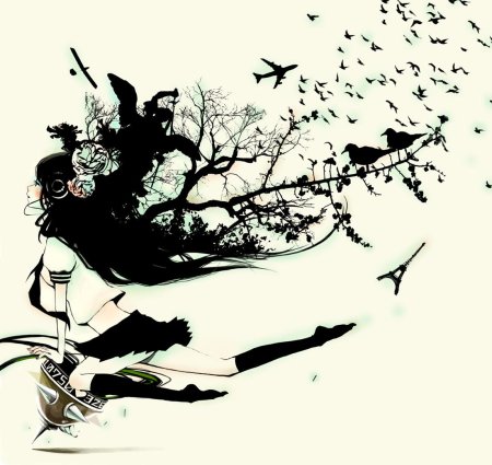 Балерина абстракция