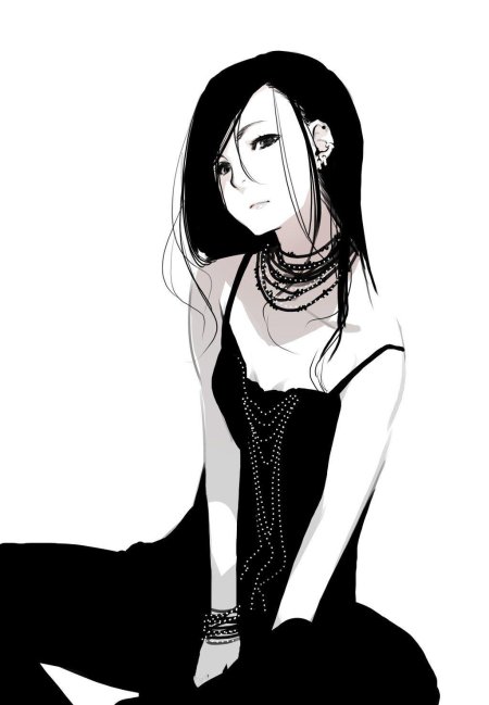 Аниме брюнетка