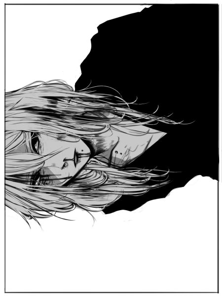 Арт черно белый