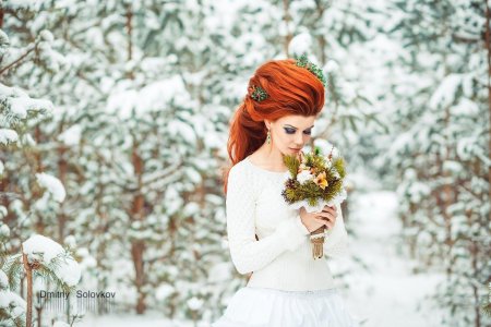 Невеста с рыжими волосами