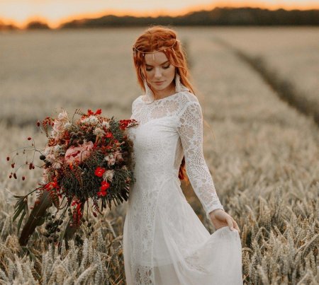 Свадебное платье бохо