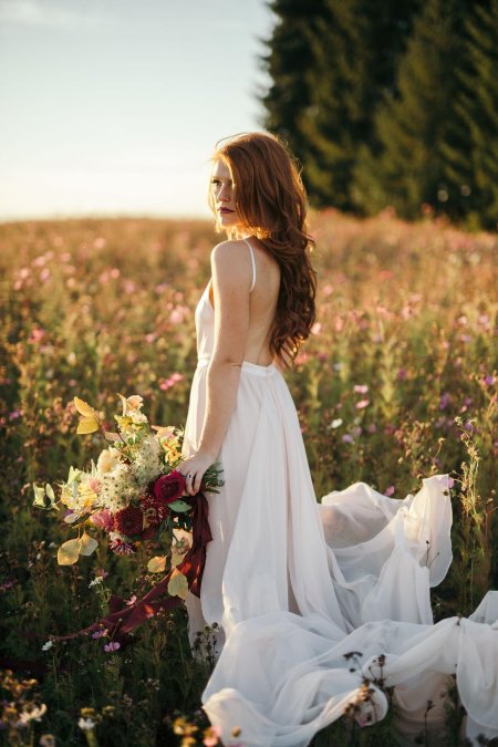 Бохо свадебное платье