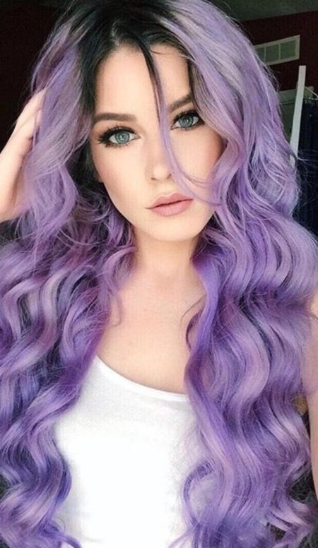 Лорен калавей сиреневые волосы