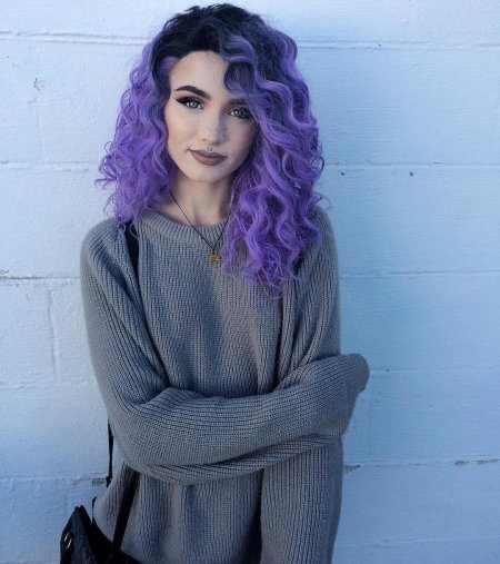 Лавандовые волосы