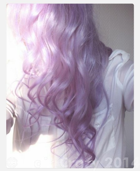 Светло фиолетовые волосы