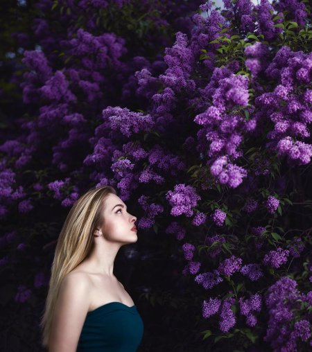 Девушка с сиренью
