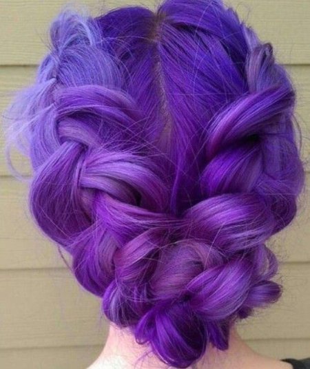 Фиолетовый цвет волос