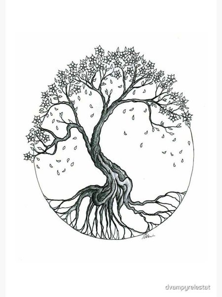 Дерево жизни тату эскизы