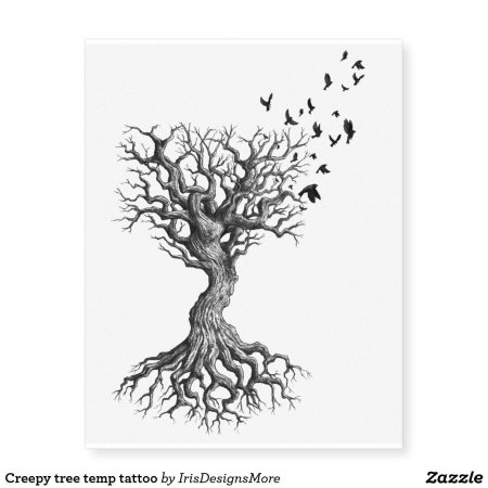 Дерево в кресте тату