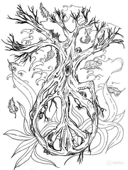 Иггдрасиль мировое древо тату