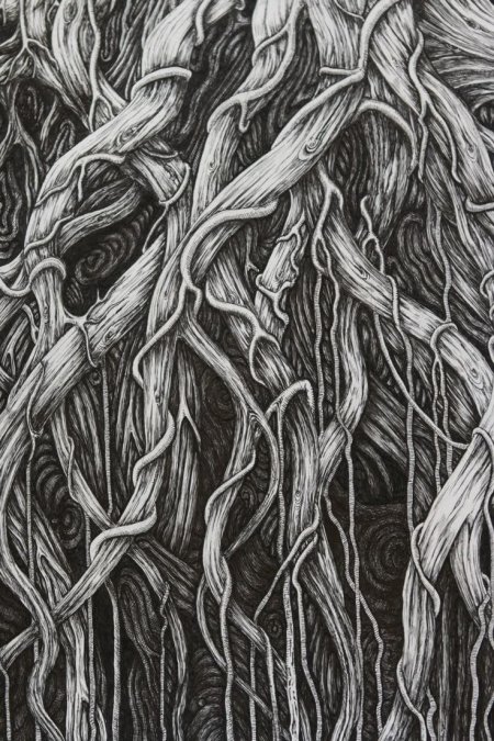 Корни деревьев переплетаются