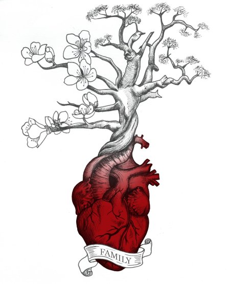 Дерево эскиз тату