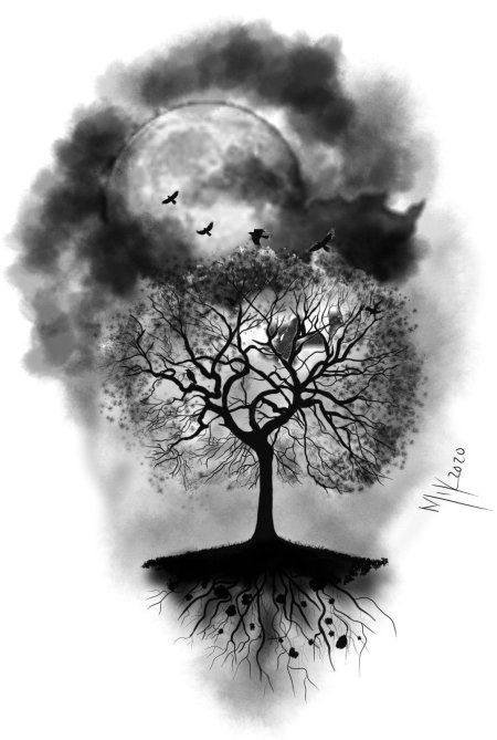 Тату дерево жизни