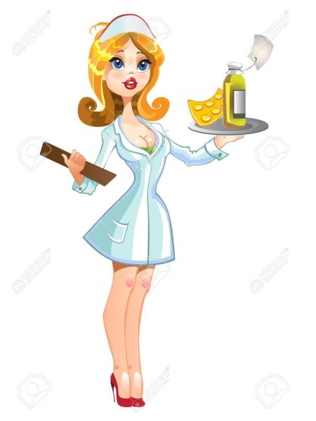 Медсестра мультяшная