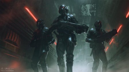 Солдат sci fi арт