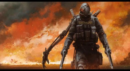 Огнемётчик киберпанк