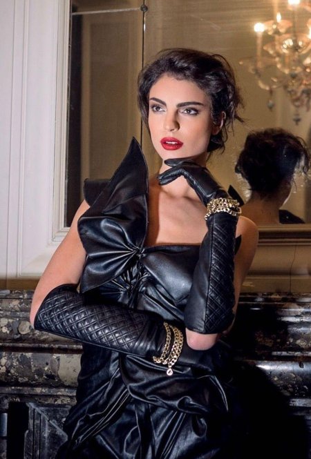 Леатхер gloves госпожа