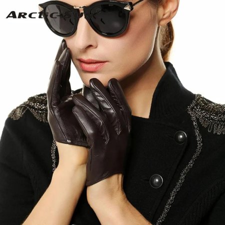 Женские перчатки из натуральной кожи