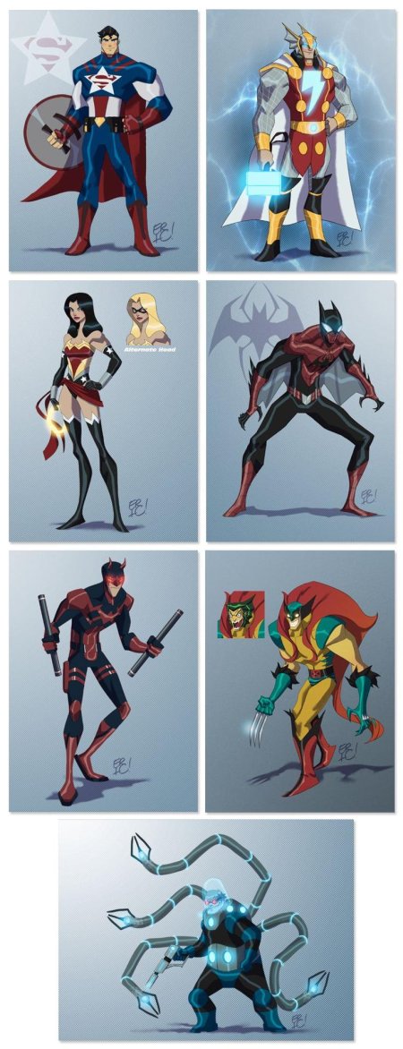 Герои марвел и дс