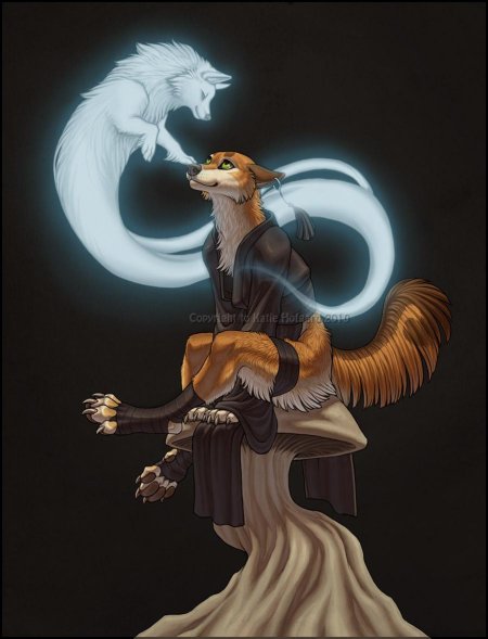 Лисы кицунэ фенек фокс