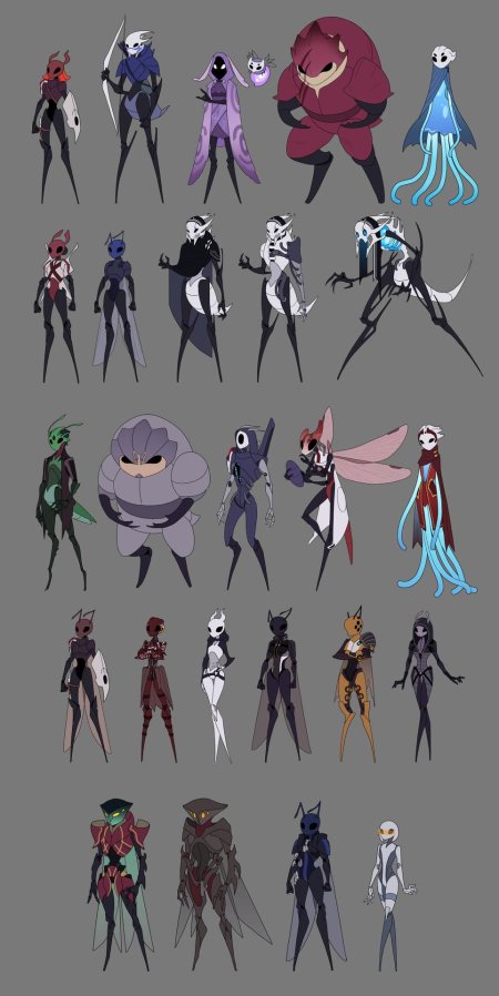 Персонажи hollow knight