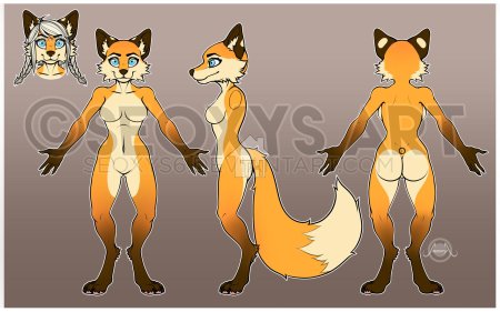 Референс фурри лисы