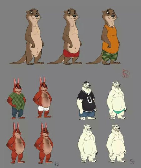 Антропоморфные персонажи