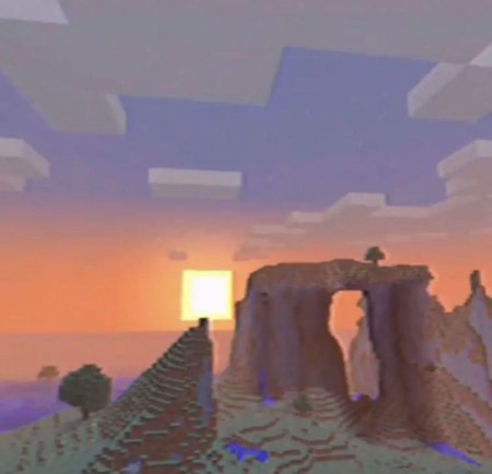 Закат в майнкрафте