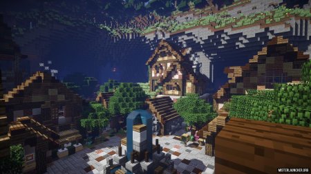 Дом в горах майнкрафте